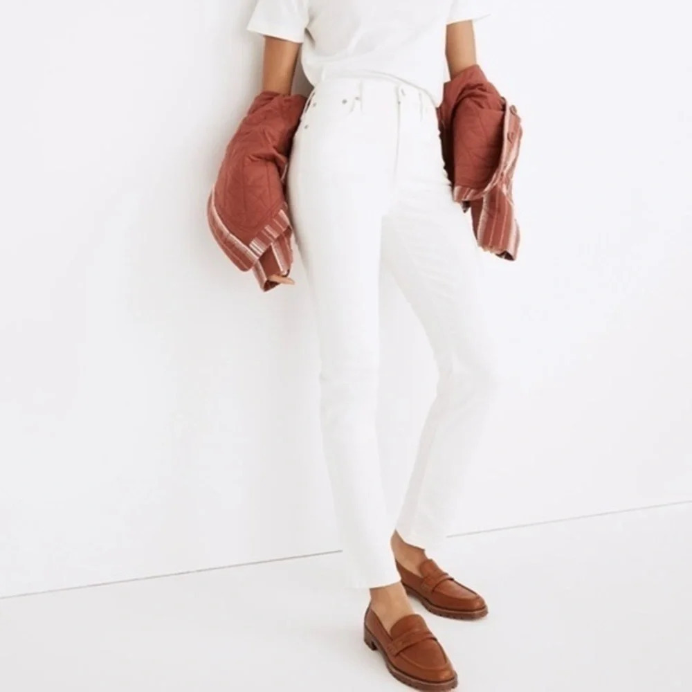 New Madewell  The High-Rise Perfect Vintage Jean Tile White ND501